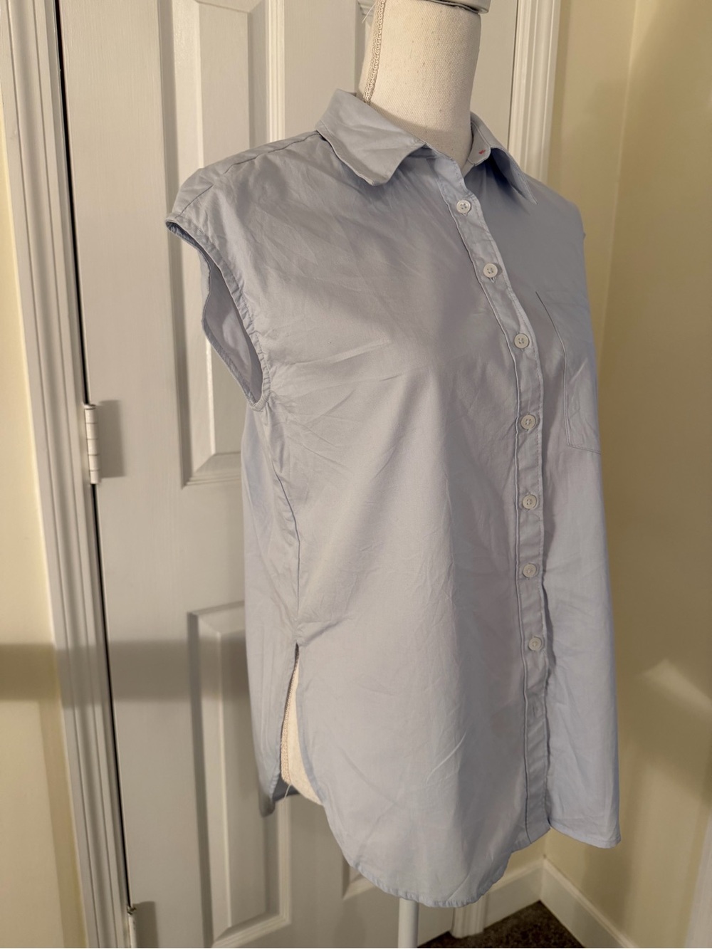 Anthropologie The Bennet Buttondown Shirt: Muscle Tank Edition - Picture 8 of 12
